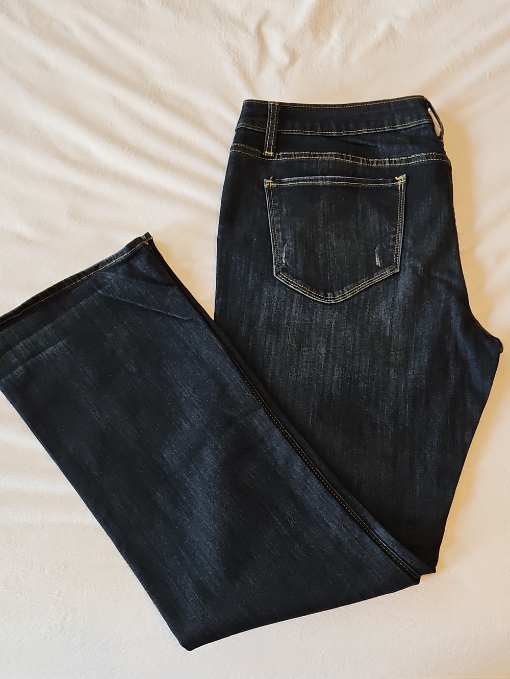 Simply Vera Vera Wang Dark Blue Boot Cut Jeans